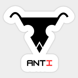 Ant head and I modern art Sticker